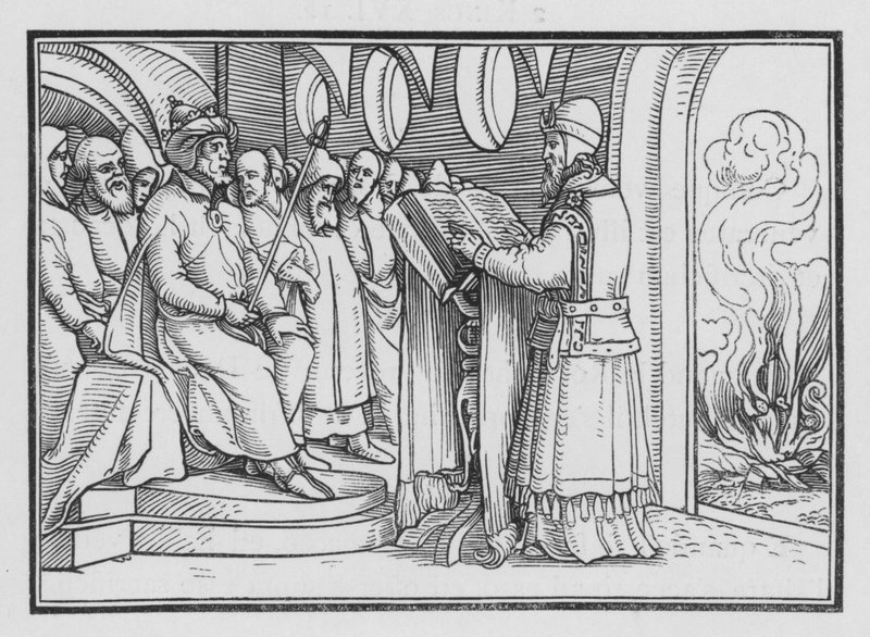 Josia Vernietigt Afgoderij door Hans after Holbein the Younger