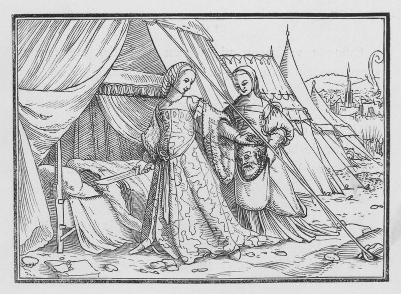 Judith Hakt het Hoofd van Holofernes af door Hans after Holbein the Younger