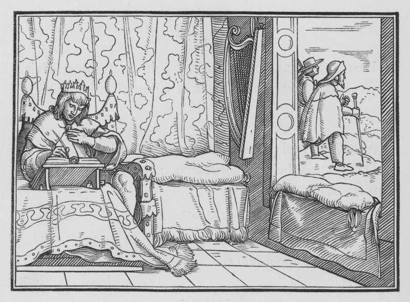 Het Geluk van de Godvruchtigen door Hans after Holbein the Younger