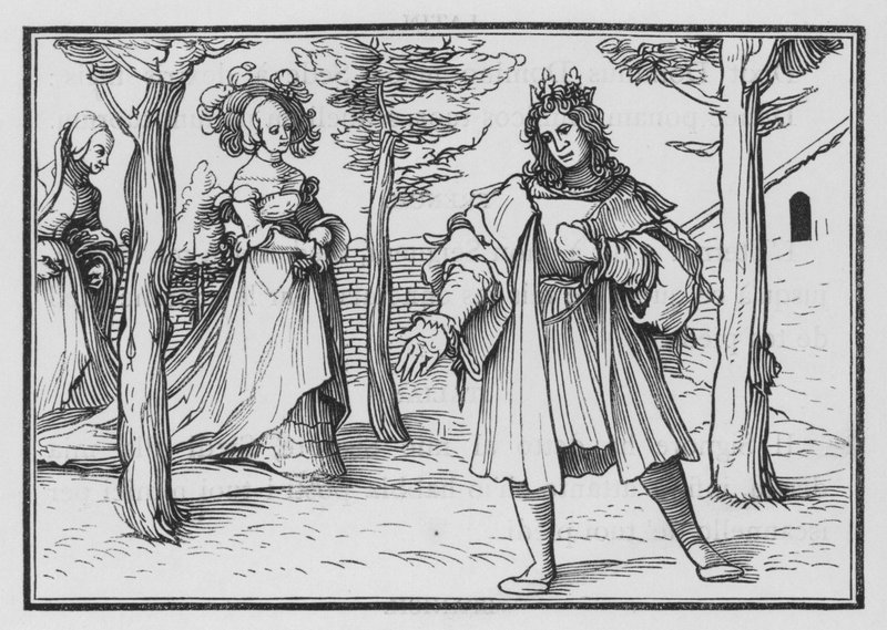 De Liefde van de Kerk voor Christus door Hans after Holbein the Younger
