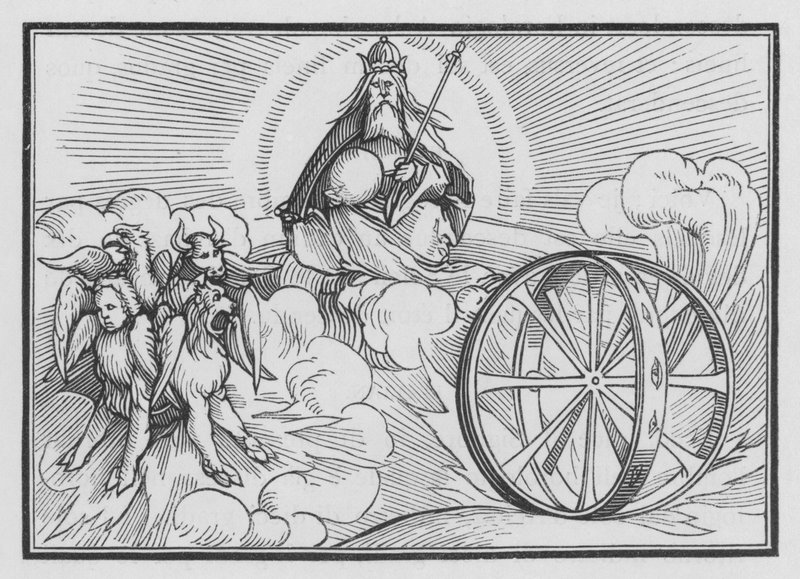 Het Visioen van Ezechiël door Hans after Holbein the Younger