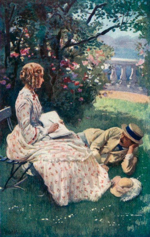 Illustratie voor Good Wives door Louisa M Alcott door Harold Copping