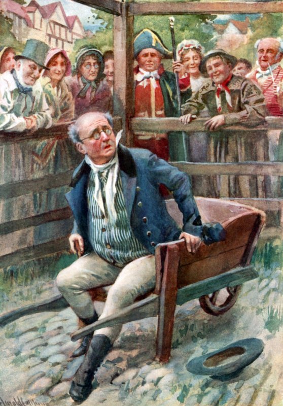 Mr. Pickwick in de gevangenis door Harold Copping