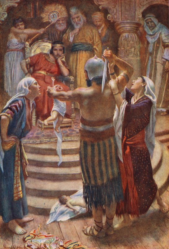 Oude Testament: Salomo, de Wijze Koning door Harold Copping