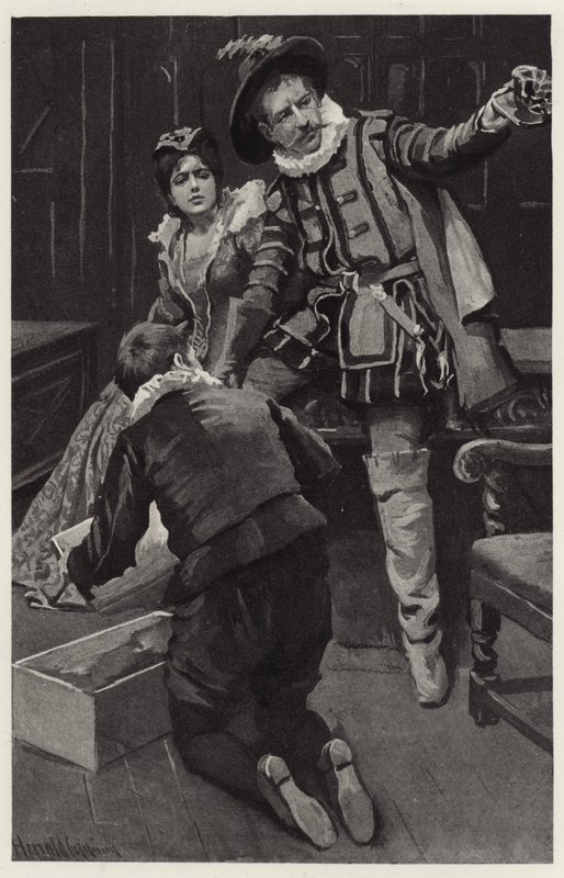 Petruchio begon opnieuw te stormen, zeggend dat de muts in een kom was gevormd door Harold Copping