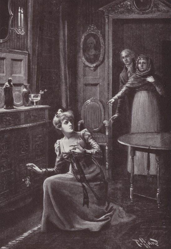 Illustratie voor Vanity Fair door William Makepeace Thackeray door Harold Hume Piffard