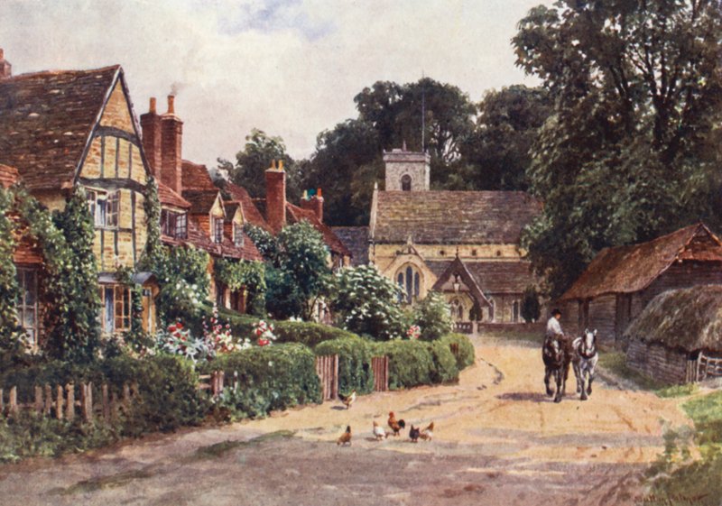 Het dorp Betchworth, nabij Dorking door Harold Sutton Palmer