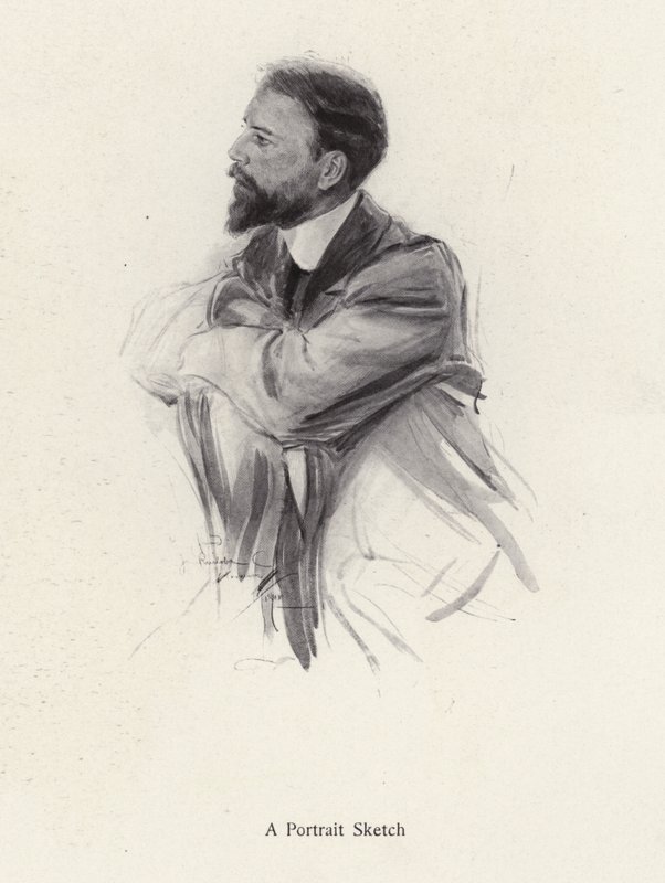 Portret van een man van middelbare leeftijd door Harrison Fisher