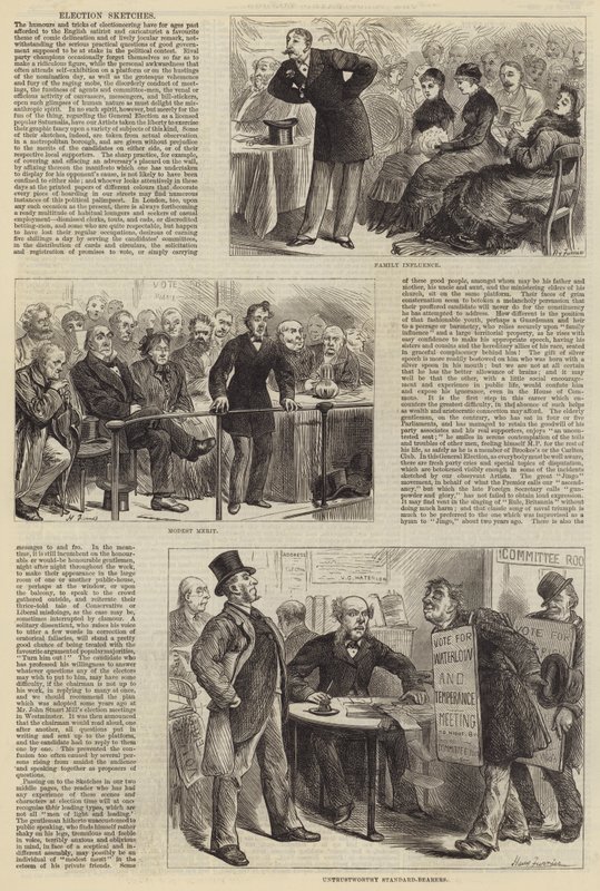Verkiezingsschetsen door Harry Furniss