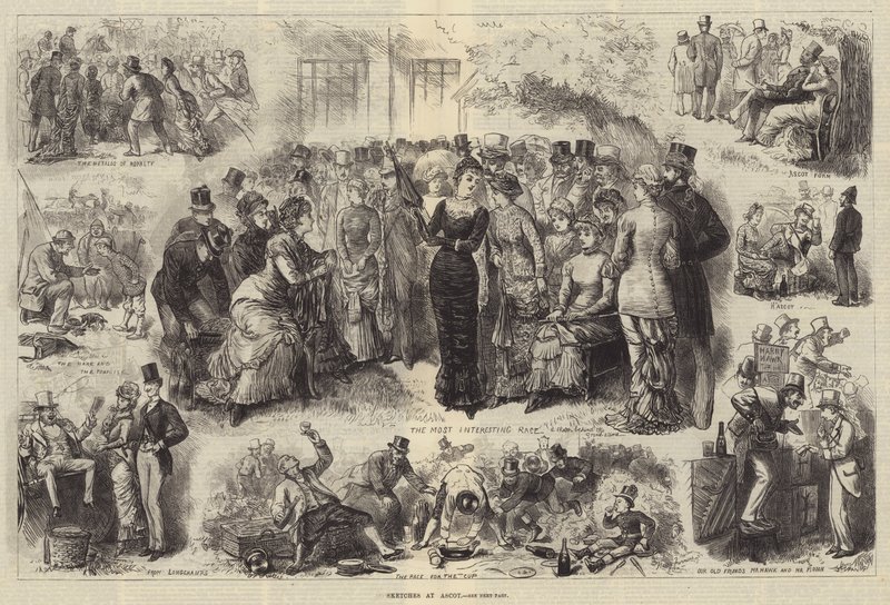 Schetsen bij Ascot door Harry Furniss