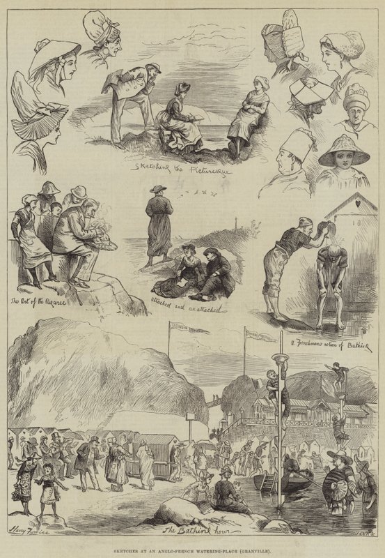 Schetsen bij een Anglo-Franse Badplaats, Granville door Harry Furniss