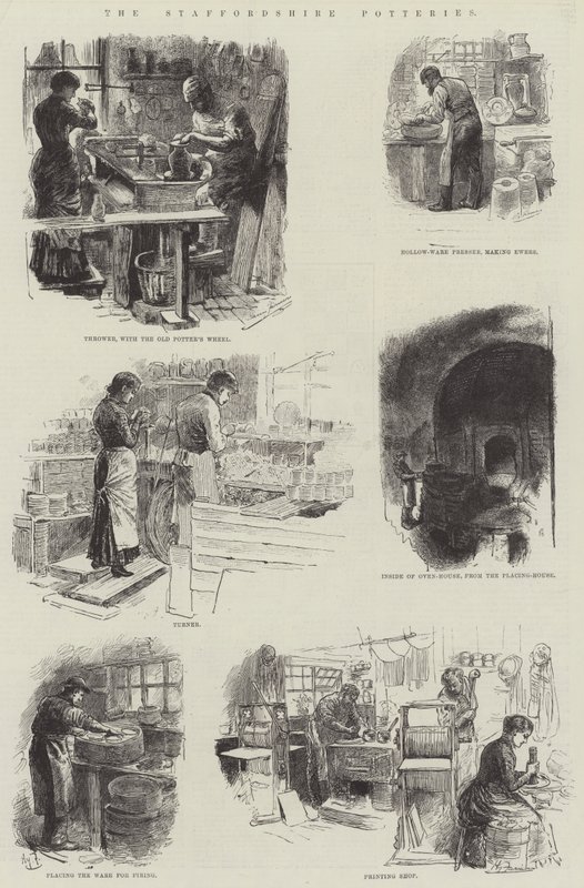 De Staffordshire Potteries door Harry Furniss