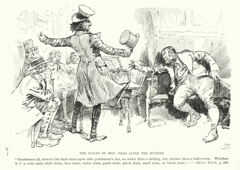 Illustratie voor Oliver Twist door Charles Dickens door Harry (after) Furniss