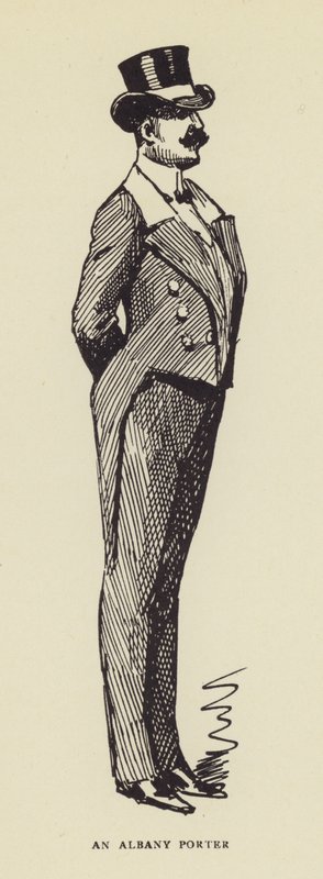 Een Albany portier door Harry Furniss