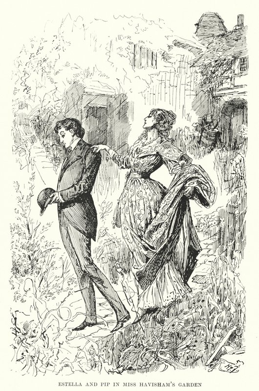 Illustratie voor Great Expectations door Charles Dickens door Harry Furniss