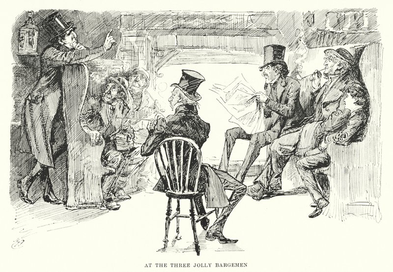 Illustratie voor Great Expectations door Charles Dickens door Harry Furniss