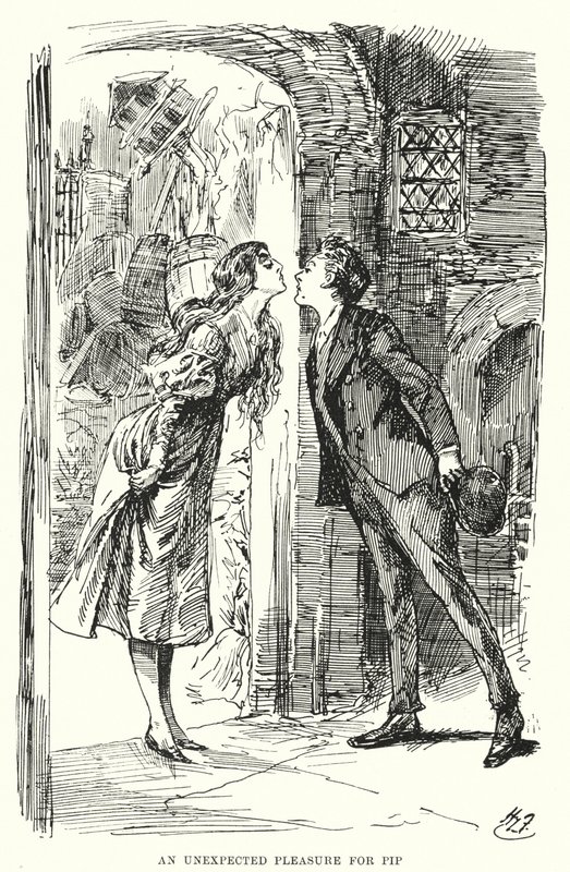 Illustratie voor Great Expectations van Charles Dickens door Harry Furniss