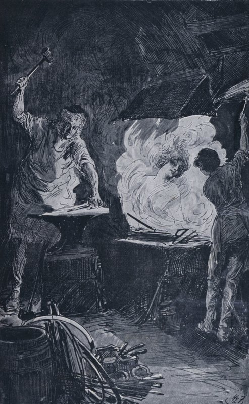 Illustratie voor Great Expectations door Charles Dickens door Harry Furniss