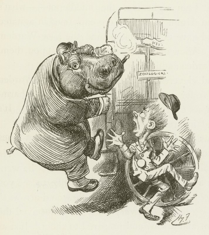 Illustratie voor Sylvie en Bruno door Lewis Carroll door Harry Furniss