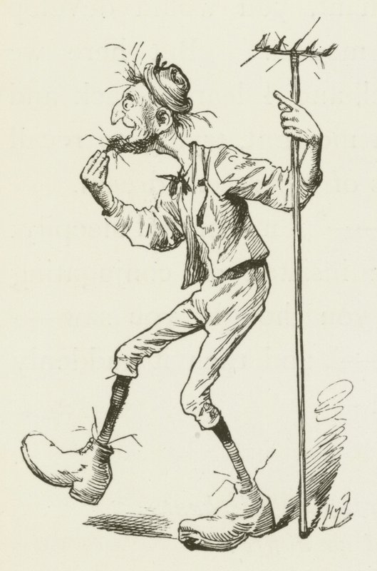 Illustratie voor Sylvie en Bruno door Lewis Carroll door Harry Furniss