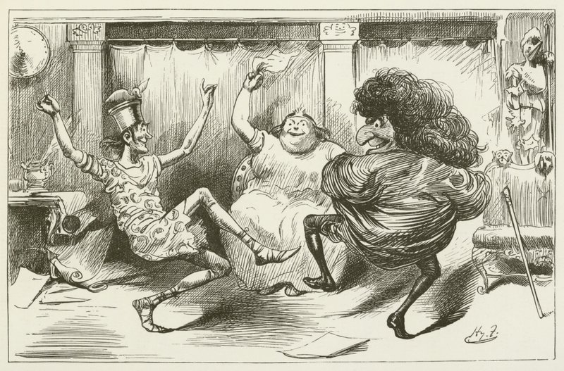 Illustratie voor Sylvie en Bruno door Lewis Carroll door Harry Furniss