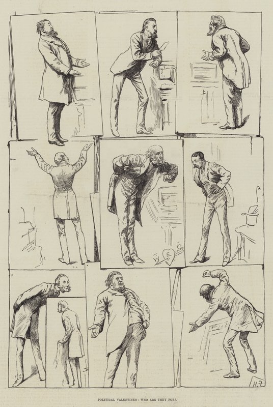 Politieke valentijnen, voor wie zijn ze door Harry Furniss