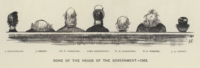 Enkele hoofden van de regering door Harry Furniss