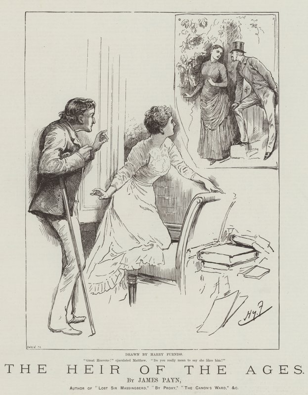 De erfgenaam der eeuwen, door James Payn door Harry Furniss