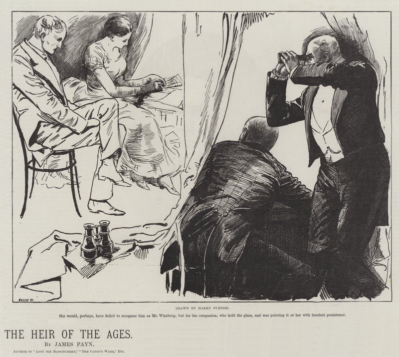 De Erfgenaam der Eeuwen, door James Payn door Harry Furniss