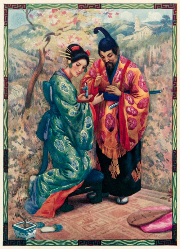 Ben jij een man Waar kom je vandaan (kleurenlitho) door Harry George Theaker