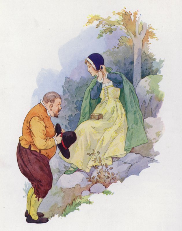 Illustratie voor Don Quichot (kleurenlitho) door Harry George Theaker