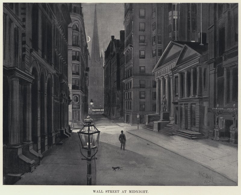 Wall Street om middernacht door Harry Grant Dart