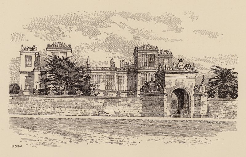 Hardwick Hall, Derbyshire door Harry Percy Clifford