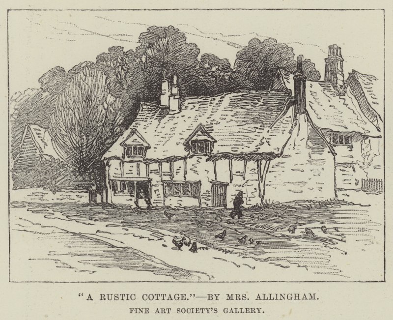 Een Rustiek Huisje door Helen Allingham