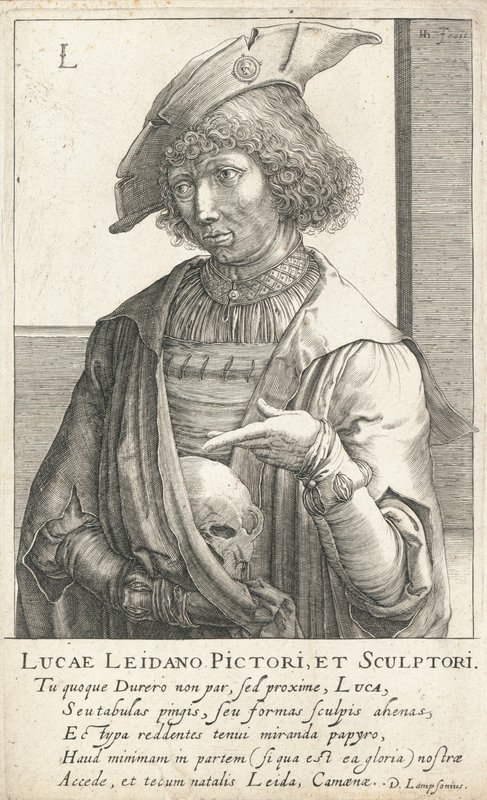 Lucas van Leyden, Nederlandse graveur en schilder door Hendrik I Hondius