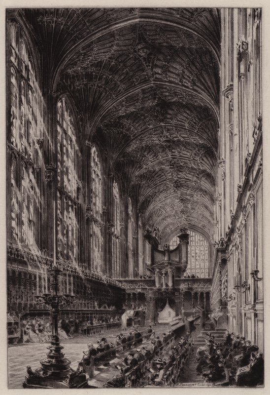 Cambridge: Interieur van de kapel van King