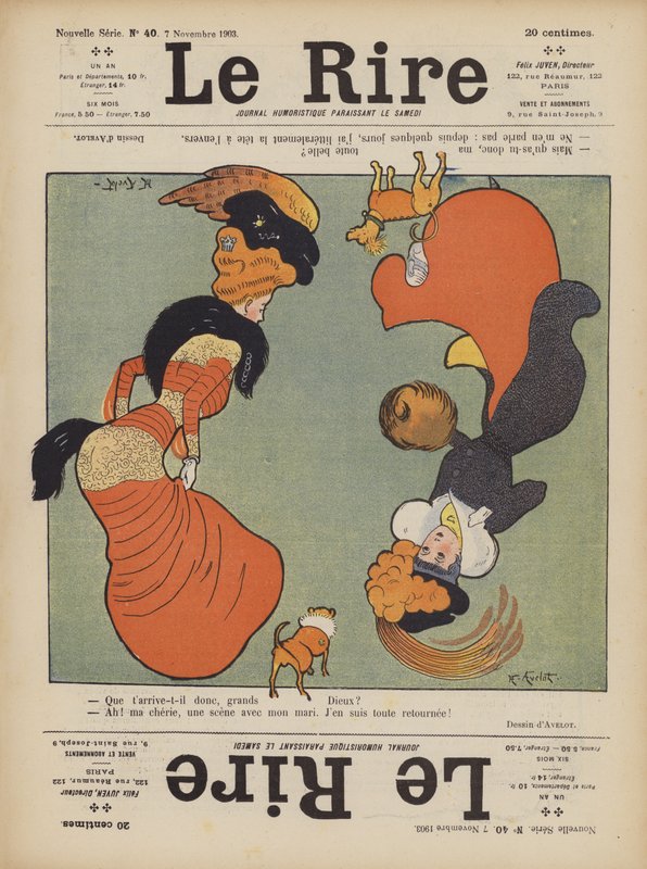 Illustratie voor Le Rire door Henri Avelot