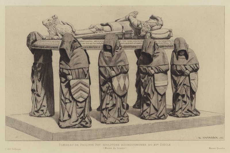 Graf van Philippe Pot, Groot Seneschalk van Bourgondië, 15e eeuw door Henri Charles Guérard