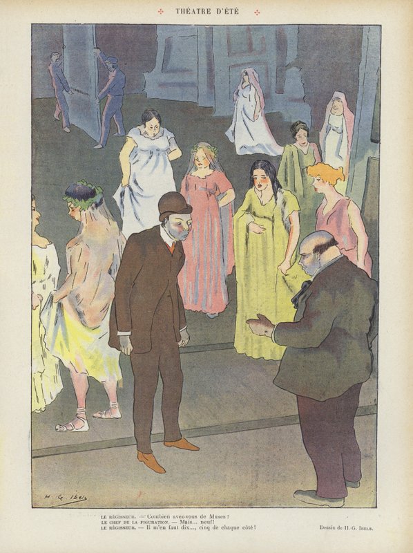 Illustratie voor Le Rire door Henri Gabriel Ibels