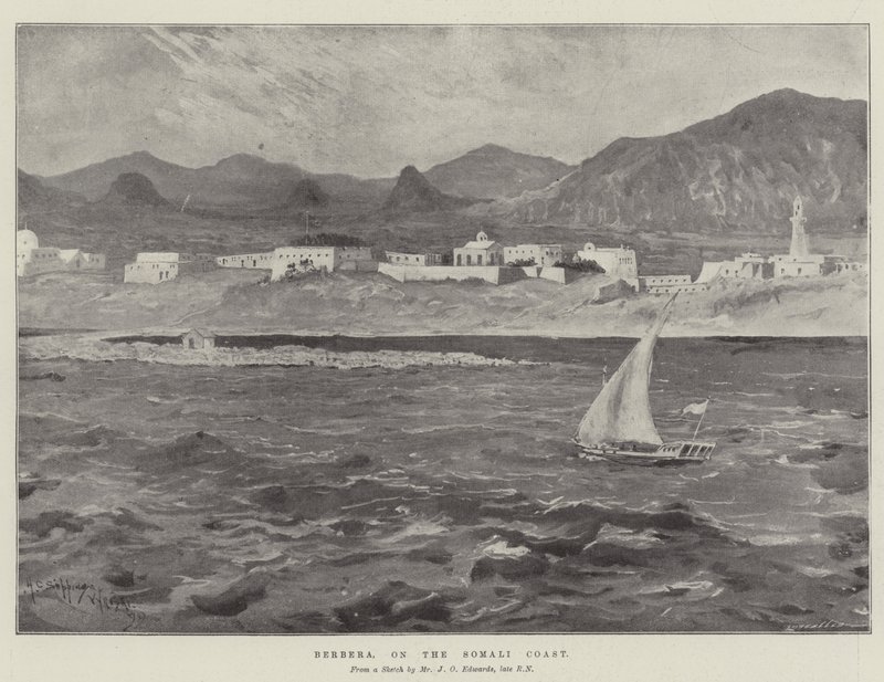 Berbera, aan de Somalische kust door Henry Charles Seppings Wright