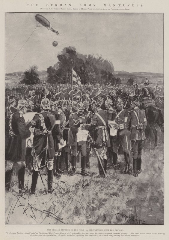 De Duitse Leger Manoeuvres door Henry Charles Seppings Wright