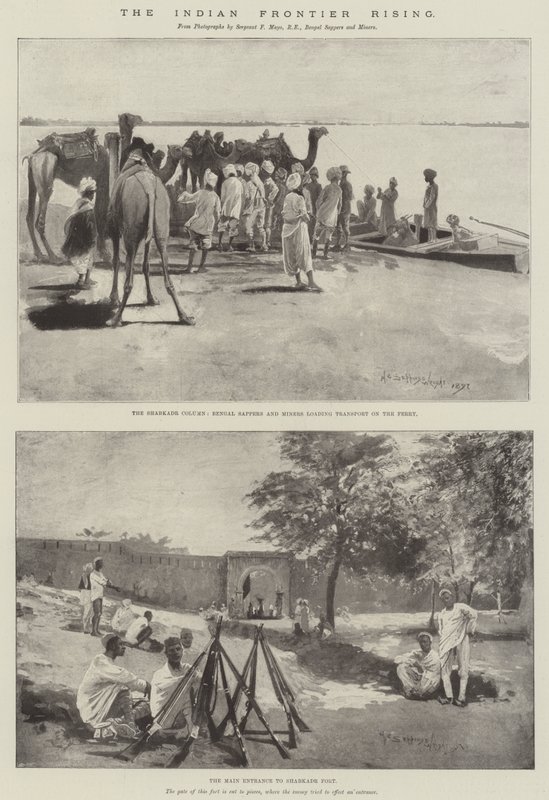 De opstand aan de Indiase grens door Henry Charles Seppings Wright