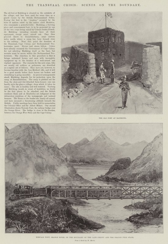 De Transvaal-crisis, scènes aan de grens door Henry Charles Seppings Wright
