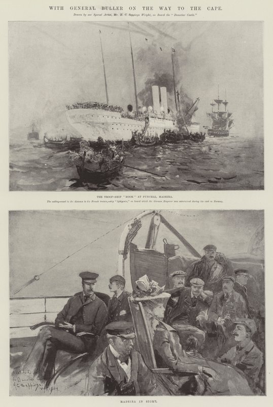 Met Generaal Buller op Weg naar de Kaap door Henry Charles Seppings Wright