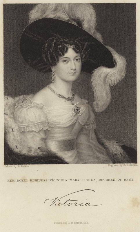 Portret van Prinses Victoria van Saksen-Coburg-Saalfeld door Henry Collen