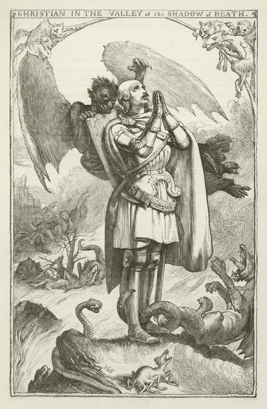 Illustratie voor De Pelgrimsreis door John Bunyan door Henry Courtney Selous