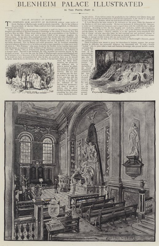 Blenheim Palace geïllustreerd door Henry Edward Tidmarsh