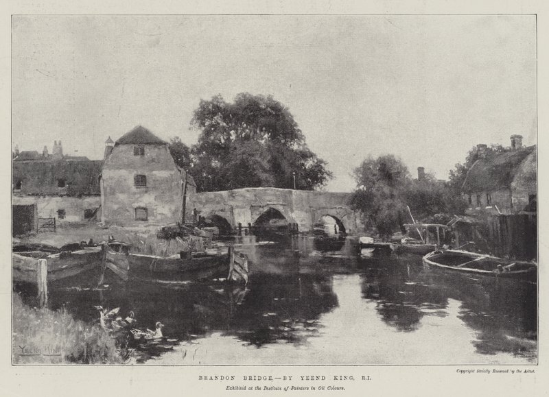 Brandon Bridge door Henry John Yeend King