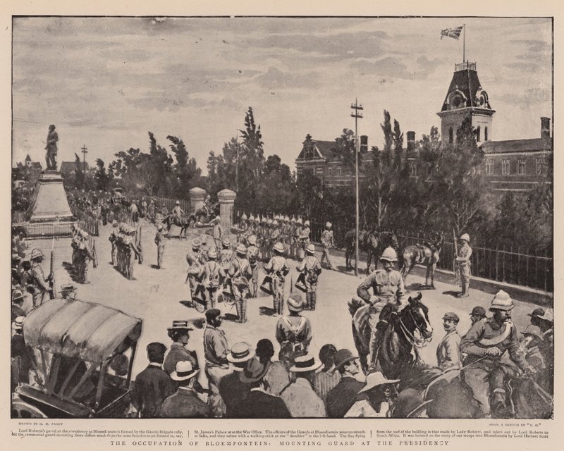De Bezetting van Bloemfontein, Wacht houden bij het Presidentschap door Henry Marriott Paget