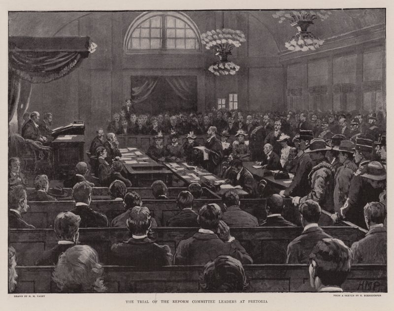 Het Proces van de Leiders van het Hervormingscomité in Pretoria door Henry Marriott Paget